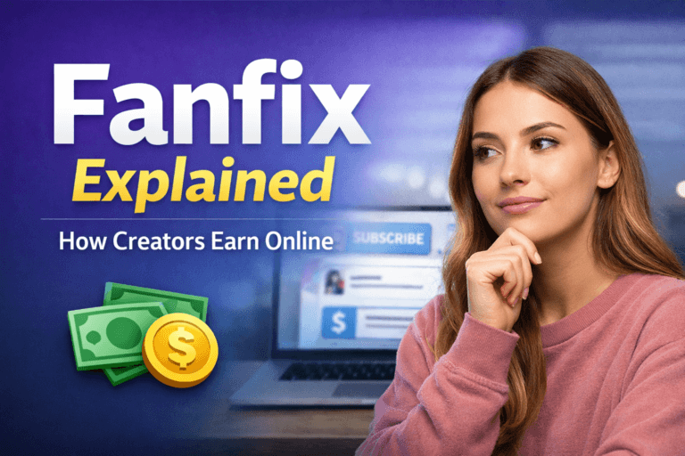 Fanfix explained showing how creators earn money online through fan subscriptions