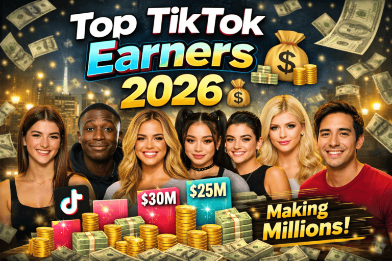 Top TikTok creators earnings 2026 showing highest paid TikTok influencers and their income
