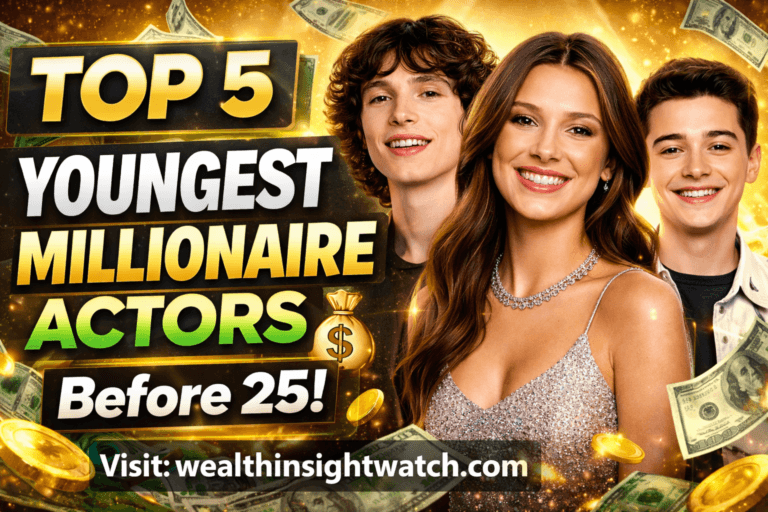 Top 5 youngest millionaire actors in 2026 with net worth details